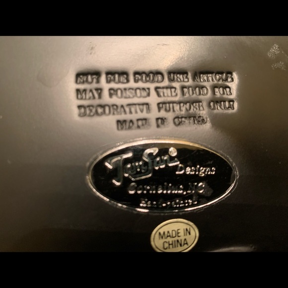 Tam San Designs 10" Square Plate Hand-Painted Decorative - Signed - Picture 6 of 11